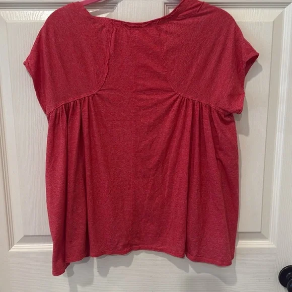 We the Free heather red swing top, small - Picture 8 of 9